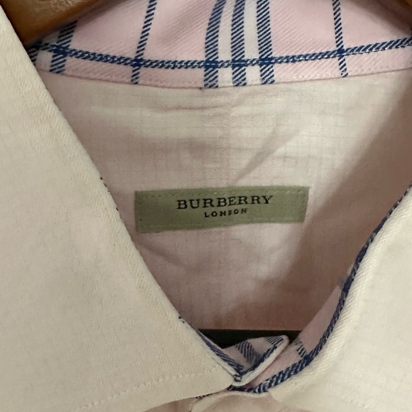 Burberry mens button down shirt size large 16 1/2 - Picture 4 of 5